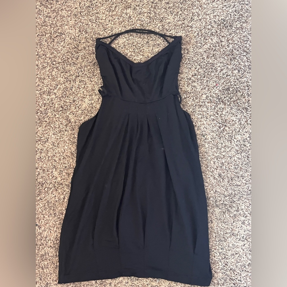 Black Lululemon Backless Workout Dress